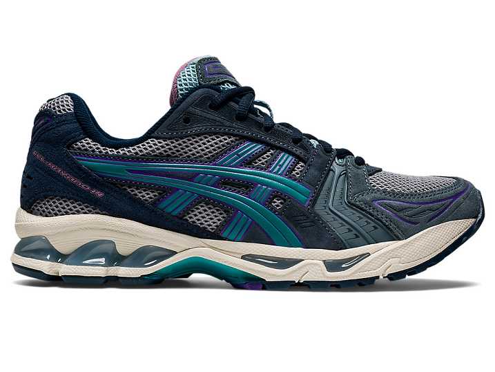 Men's Asics GEL-KAYANO 14 Sneakers Grey / Green | Israel-0689753