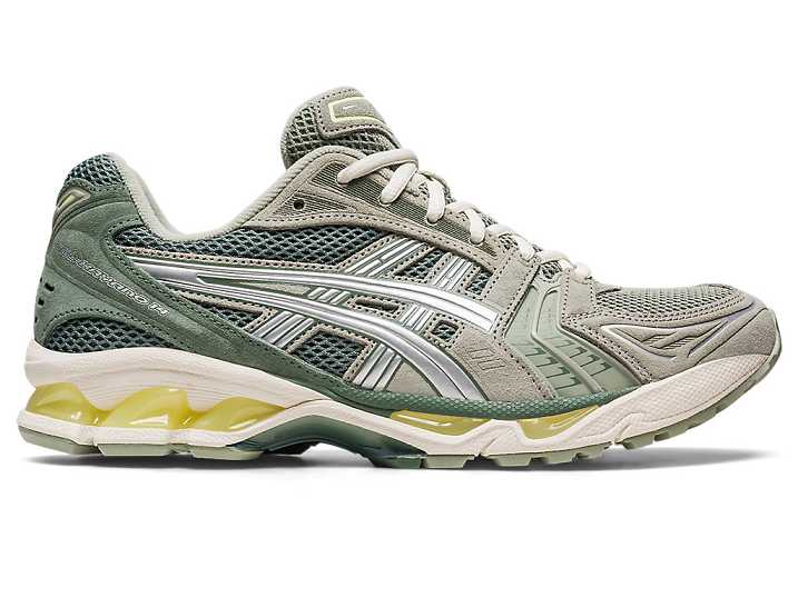 Men's Asics GEL-KAYANO 14 Sneakers Olive Grey / Silver | Israel-8065913