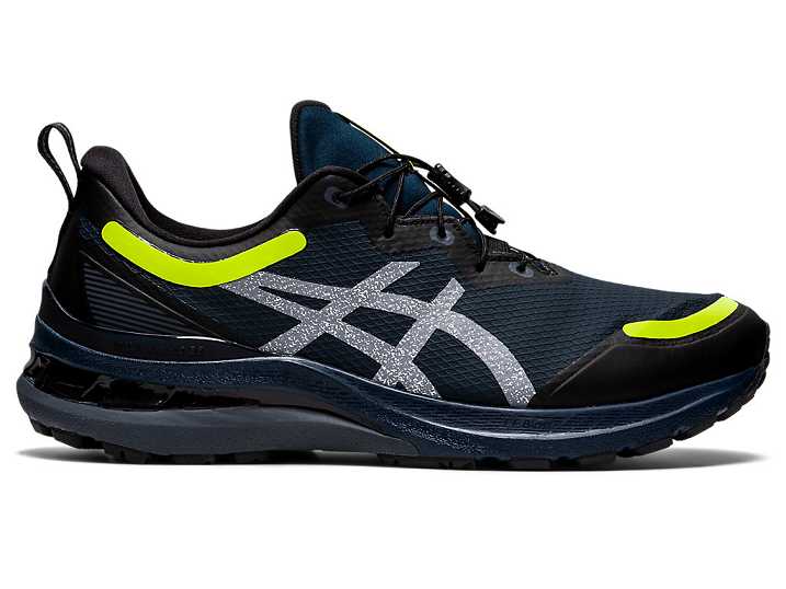 Men's Asics GEL-KAYANO 28 AWL Running Shoes Blue / Yellow | Israel-6352871