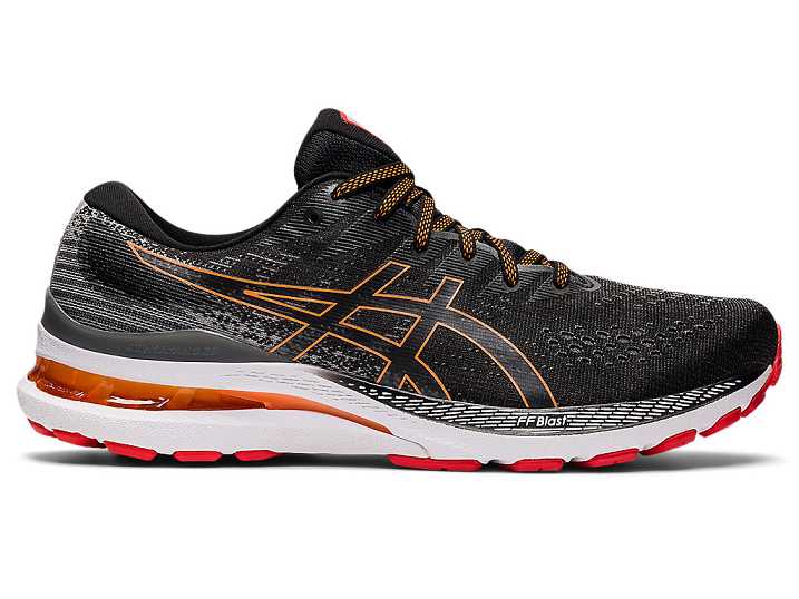 Men's Asics GEL-KAYANO 28 Running Shoes Black / Grey | Israel-9163245