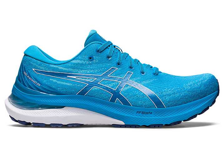 Men's Asics GEL-KAYANO 29 WIDE Running Shoes Blue / White | Israel-8973416