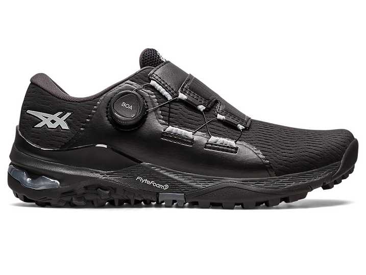 Men's Asics GEL-KAYANO ACE BOA Golf Shoes Black / Silver | Israel-9873025