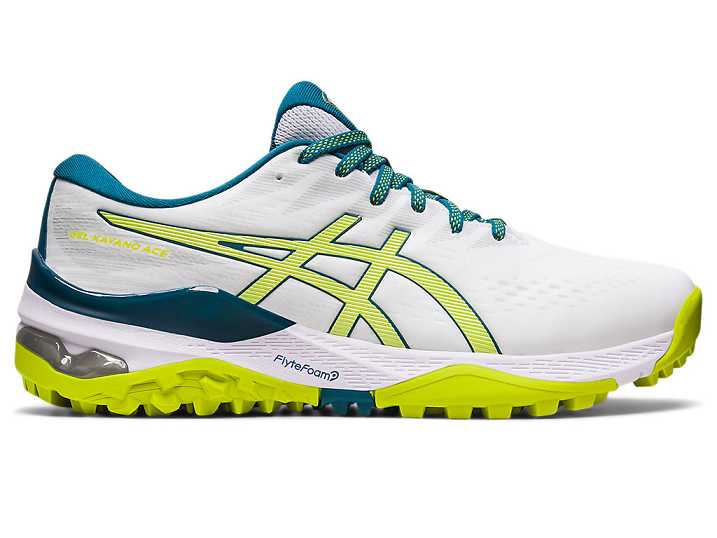 Men's Asics GEL-KAYANO ACE Golf Shoes White / light Green | Israel-8219765