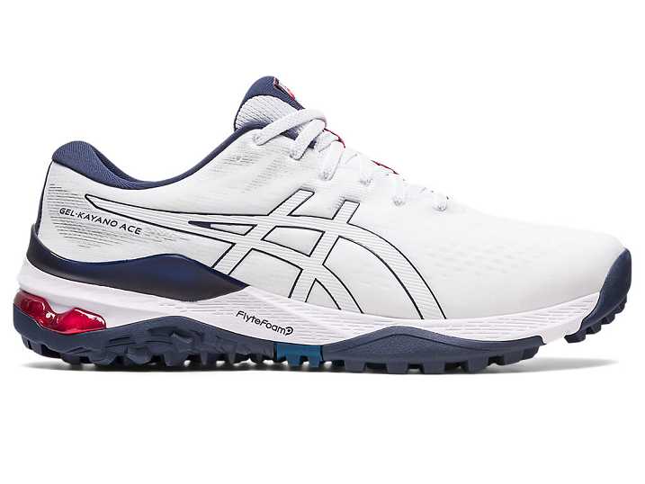 Men's Asics GEL-KAYANO ACE WIDE Golf Shoes White | Israel-7839126