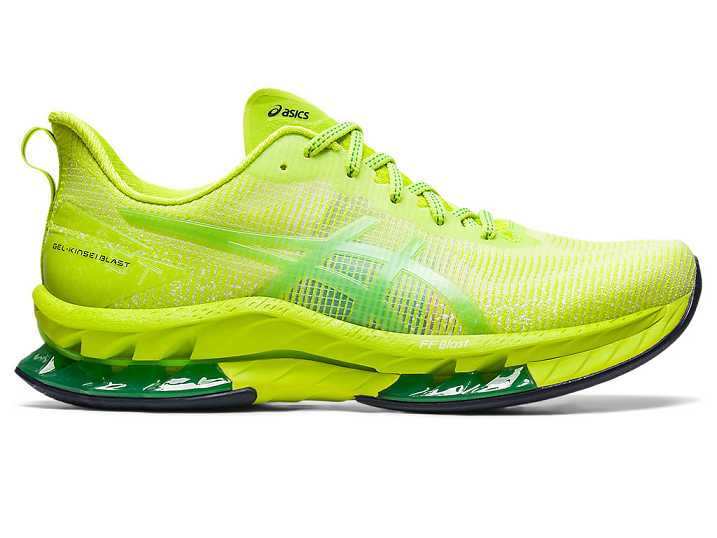 Men's Asics GEL-KINSEI BLAST LE 2 Running Shoes Light Green / Light Green | Israel-1507836