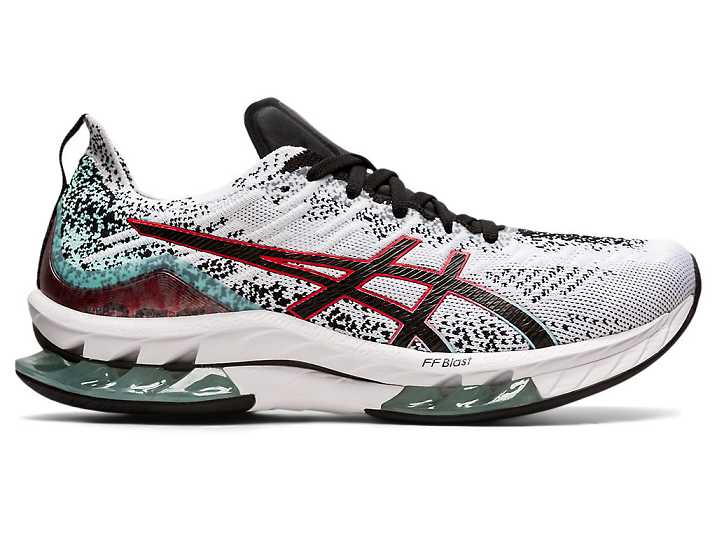 Men's Asics GEL-KINSEI BLAST Running Shoes White / Black | Israel-0539726