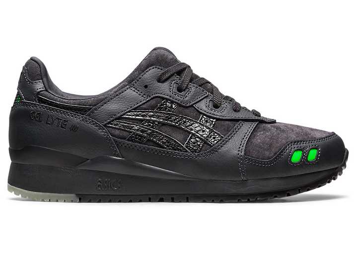 Men's Asics GEL-LYTE III OG PYTHON Sneakers Black | Israel-8634501