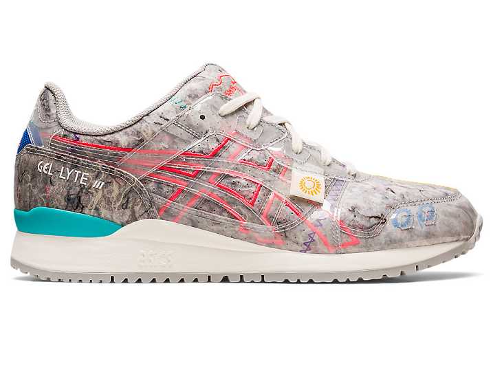 Men's Asics GEL-LYTE III OG RECYCLED FELT Sneakers Grey / pink | Israel-4289657