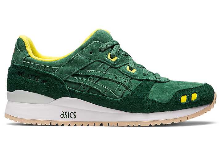 Men's Asics GEL-LYTE III OG SHAMROCK Sneakers Green | Israel-8297105