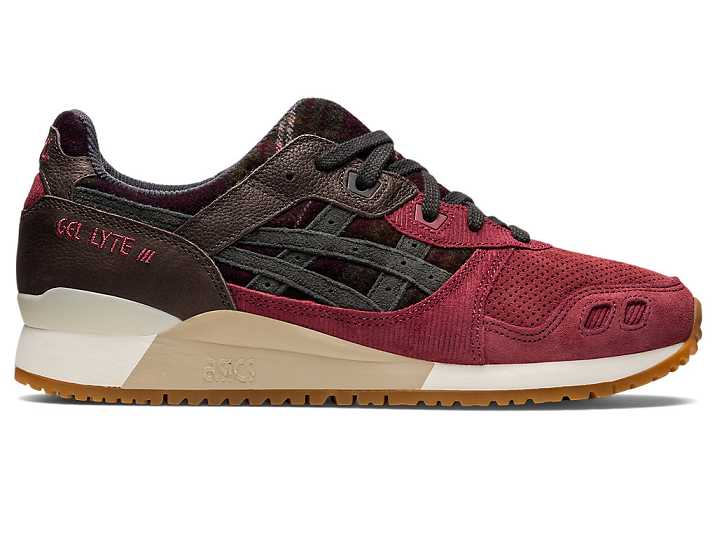 Men's Asics GEL-LYTE III OG Sneakers Red / Obsidian Grey | Israel-4921875