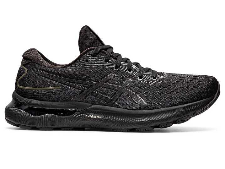 Men's Asics GEL-NIMBUS 24 EXTRA WIDE Running Shoes Black | Israel-5819247