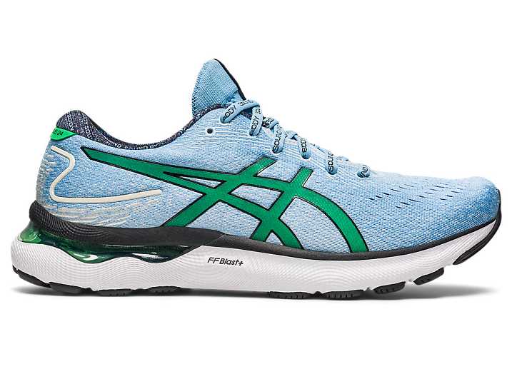 Men's Asics GEL-NIMBUS 24 LIMITED EDITION Running Shoes Light Blue | Israel-5042981