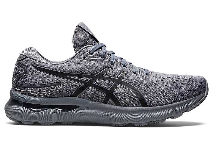Men's Asics GEL-NIMBUS 24 Running Shoes Black | Israel-1932804