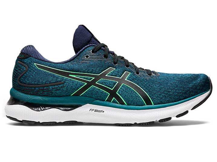 Men's Asics GEL-NIMBUS 24 Running Shoes Deep Green | Israel-3059418