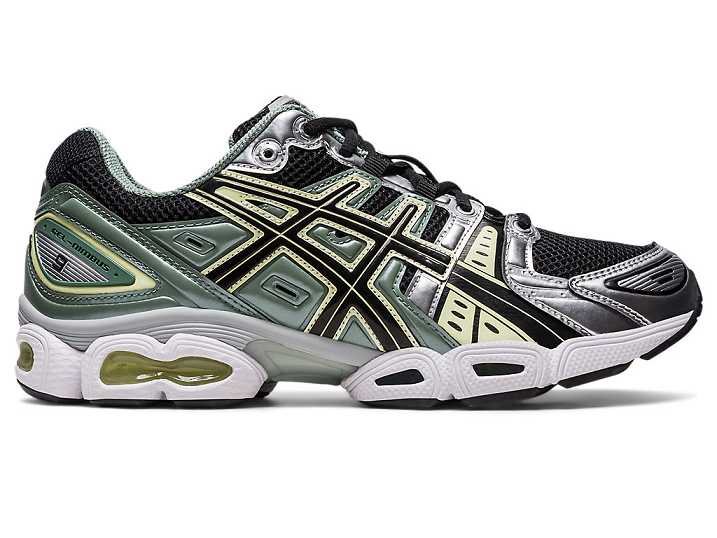 Men's Asics GEL-NIMBUS 9 Sneakers Black / Silver | Israel-1947538