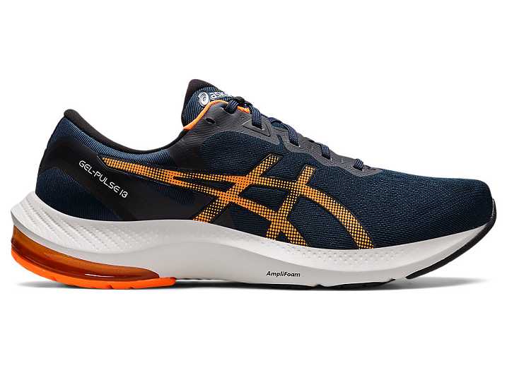 Men's Asics GEL-PULSE 13 Walking Shoes Blue / Orange | Israel-1267953