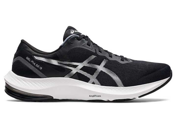 Men's Asics GEL-PULSE 13 Walking Shoes Black / White | Israel-4861730