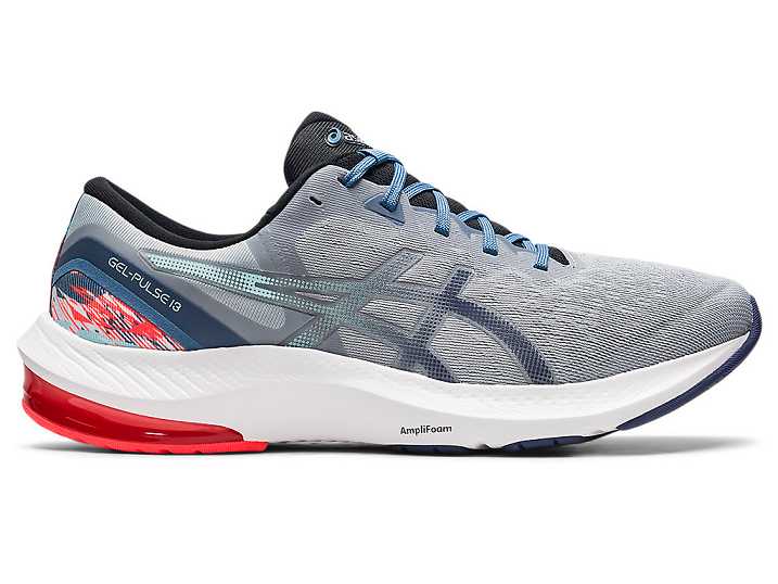 Men's Asics GEL-PULSE 13 Walking Shoes Grey / Blue | Israel-4163592