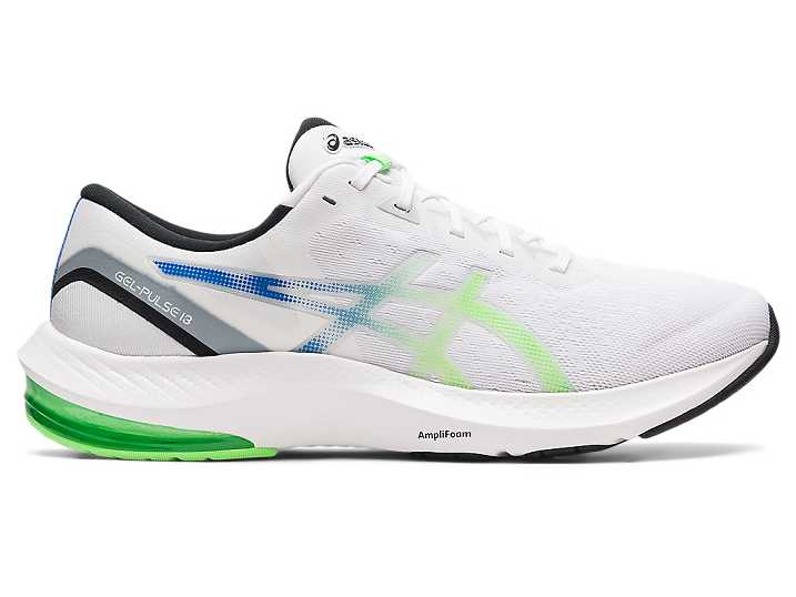 Men's Asics GEL-PULSE 13 Walking Shoes White / light Green | Israel-2749385