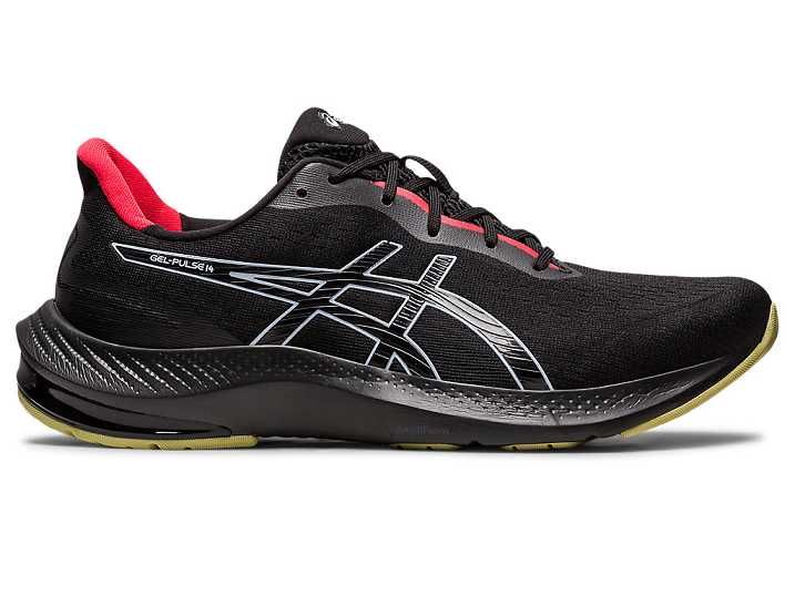 Men's Asics GEL-PULSE 14 Running Shoes Black | Israel-5687492