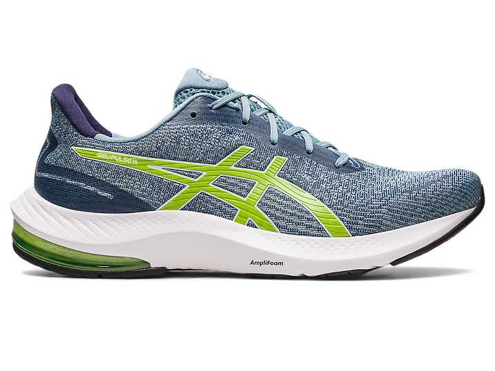 Men's Asics GEL-PULSE 14 Running Shoes Light Grey / Light Green | Israel-9862731