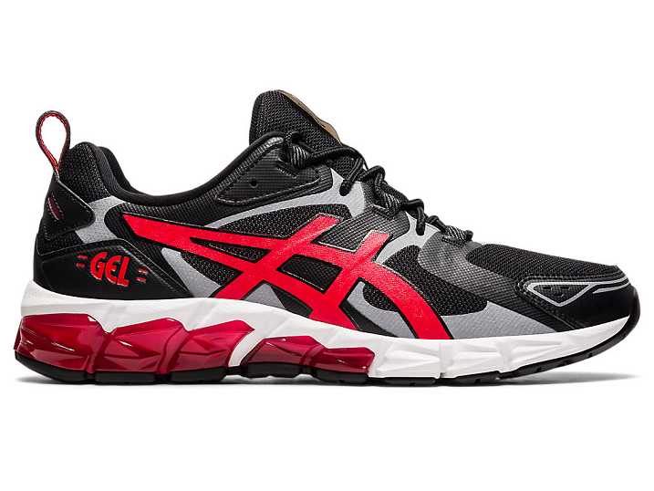 Men's Asics GEL-QUANTUM 180 Sneakers Black / Red | Israel-5769420