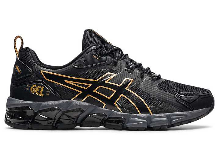 Men's Asics GEL-QUANTUM 180 Sneakers Black / Gold | Israel-7286105