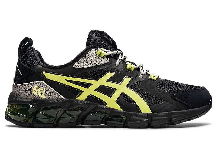 Men's Asics GEL-QUANTUM 180 Sneakers Black / Yellow | Israel-9340826