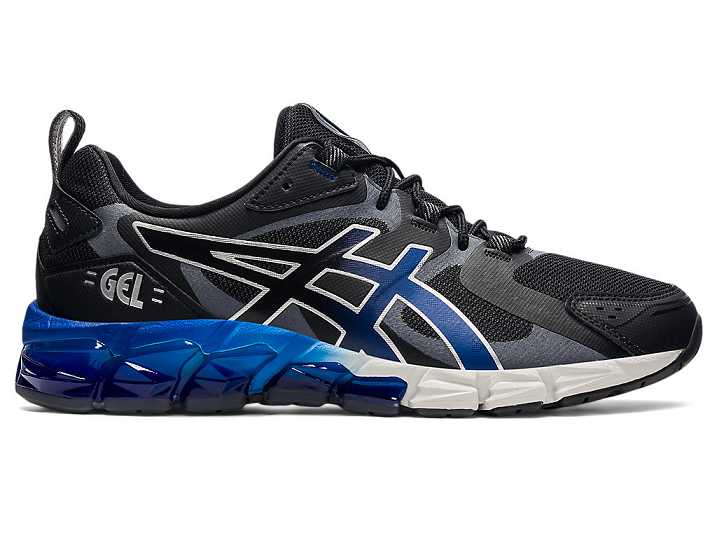 Men's Asics GEL-QUANTUM 180 Sneakers Black / Blue | Israel-9541028