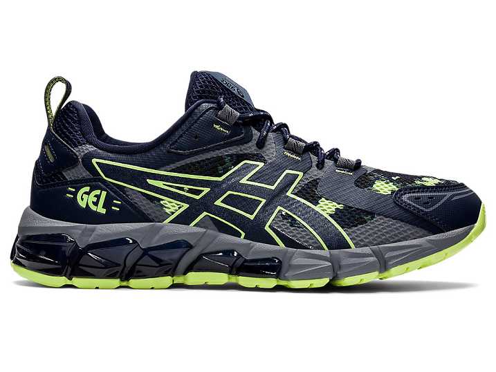 Men's Asics GEL-QUANTUM 180 Sneakers Navy / Light Green | Israel-4678932