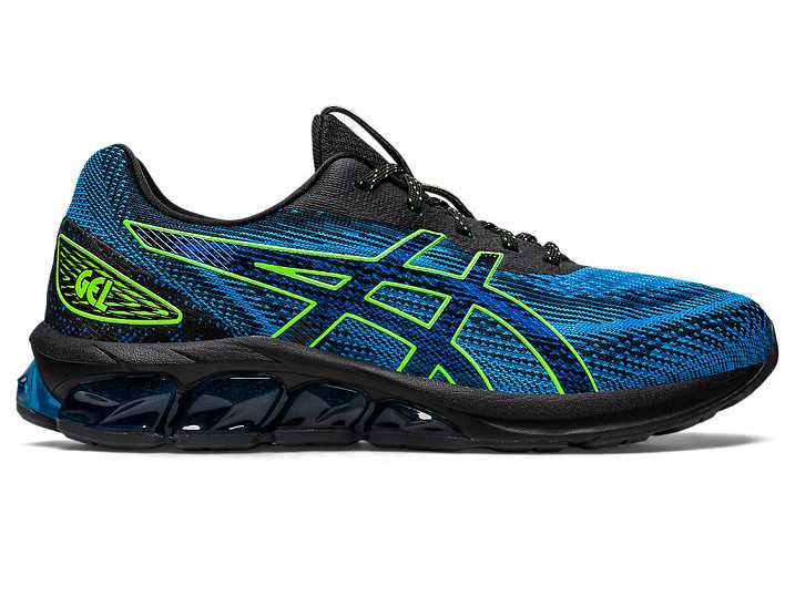 Men's Asics GEL-QUANTUM 180 VII Sneakers Black / Blue | Israel-3419850