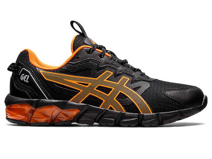 Men's Asics GEL-QUANTUM 90 Sneakers Black / Orange | Israel-0197368