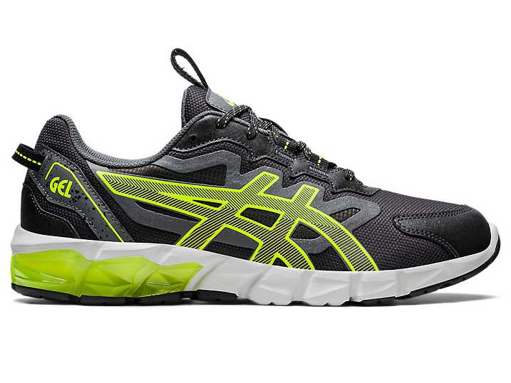 Men's Asics GEL-QUANTUM 90 Sneakers Deep Grey / Yellow | Israel-9671504