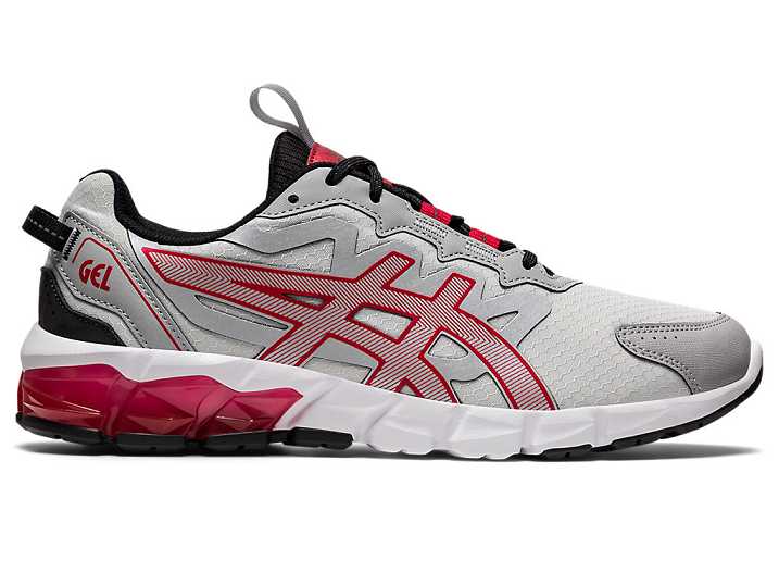 Men's Asics GEL-QUANTUM 90 Sneakers Grey / Red | Israel-3817642