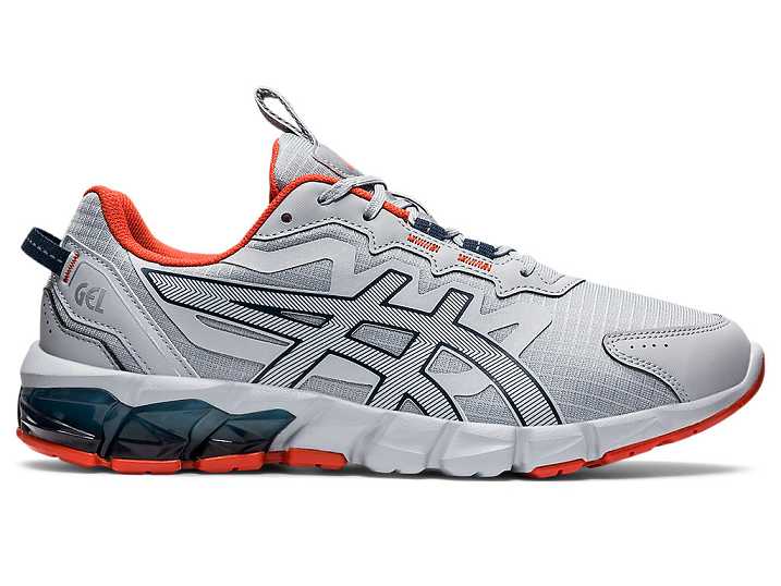 Men's Asics GEL-QUANTUM 90 Sneakers Grey / Blue | Israel-4962730