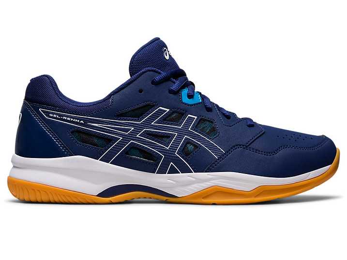 Men's Asics GEL-RENMA Tennis Shoes Blue / White | Israel-7623089