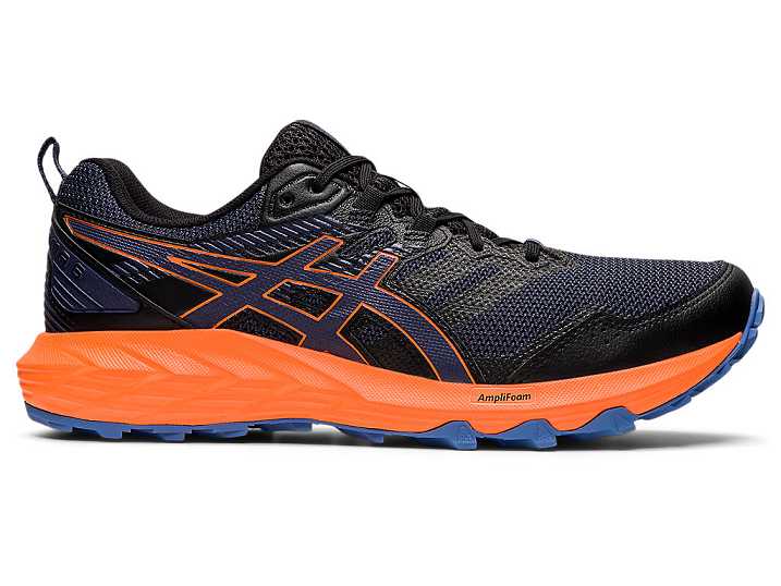 Men's Asics GEL-SONOMA 6 Trail Running Shoes Black / Indigo | Israel-6875940