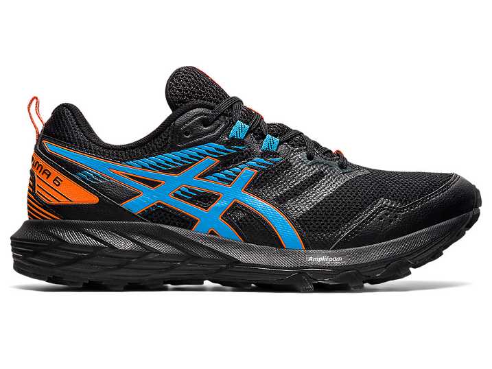 Men's Asics GEL-SONOMA 6 Trail Running Shoes Black / Light Turquoise | Israel-9213875