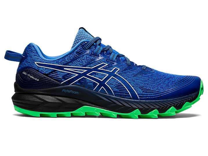 Men's Asics GEL-TRABUCO 10 Trail Running Shoes Blue / White | Israel-1645903