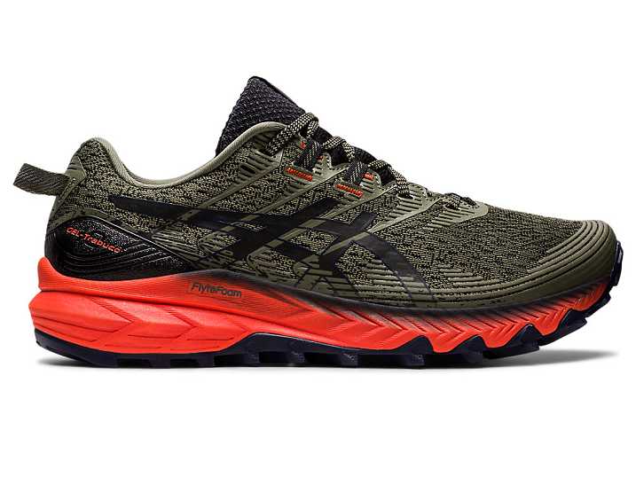 Men's Asics GEL-TRABUCO 10 Trail Running Shoes Green | Israel-2365987