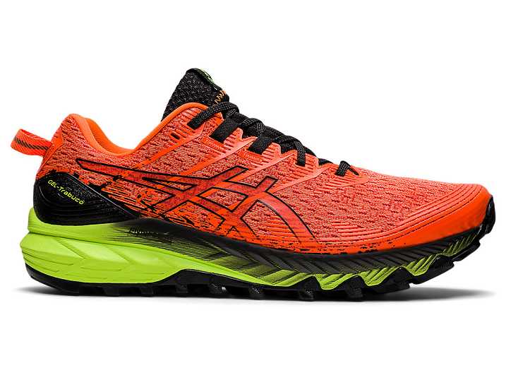 Men's Asics GEL-TRABUCO 10 Trail Running Shoes Orange / Black | Israel-7349162