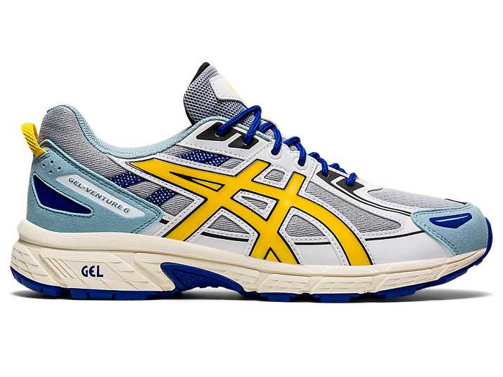 Men's Asics GEL-VENTURE 6 Sneakers Grey / Yellow | Israel-0564298