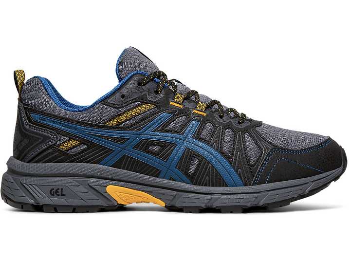 Men's Asics GEL-VENTURE 7 Trail Running Shoes Black | Israel-5794326