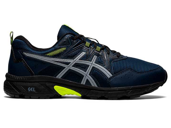 Men's Asics GEL-VENTURE 8 AWL Trail Running Shoes Blue / Yellow | Israel-2935641