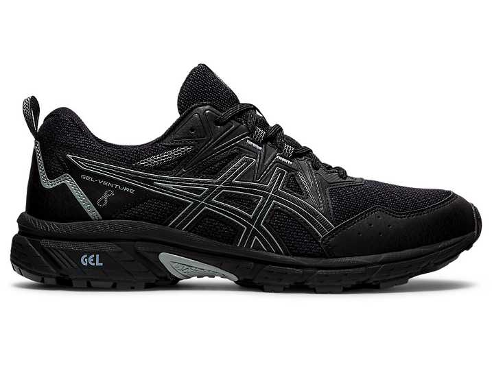 Men's Asics GEL-VENTURE 8 EXTRA WIDE Trail Running Shoes Black | Israel-0753169