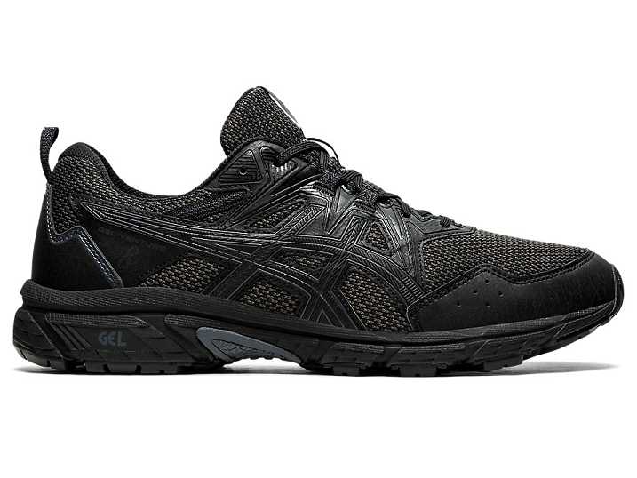 Men's Asics GEL-VENTURE 8 EXTRA WIDE Trail Running Shoes Black | Israel-5318469