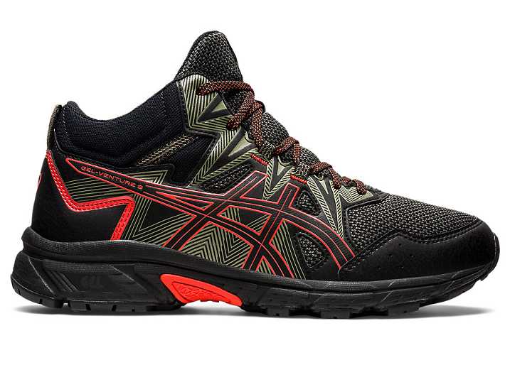 Men's Asics GEL-VENTURE 8 MT Trail Running Shoes Black / pink | Israel-8015973