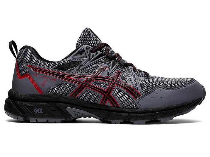 Men's Asics GEL-VENTURE 8 Trail Running Shoes Black | Israel-9624387