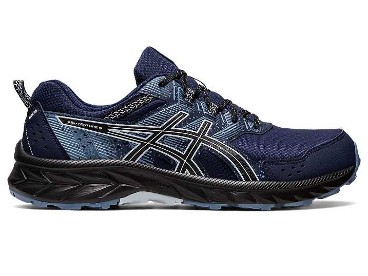 Men's Asics GEL-VENTURE 9 EXTRA WIDE Trail Running Shoes Navy | Israel-8537926