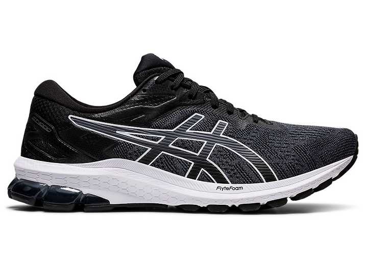 Men's Asics GT-1000 10 Walking Shoes Black / White | Israel-5782430